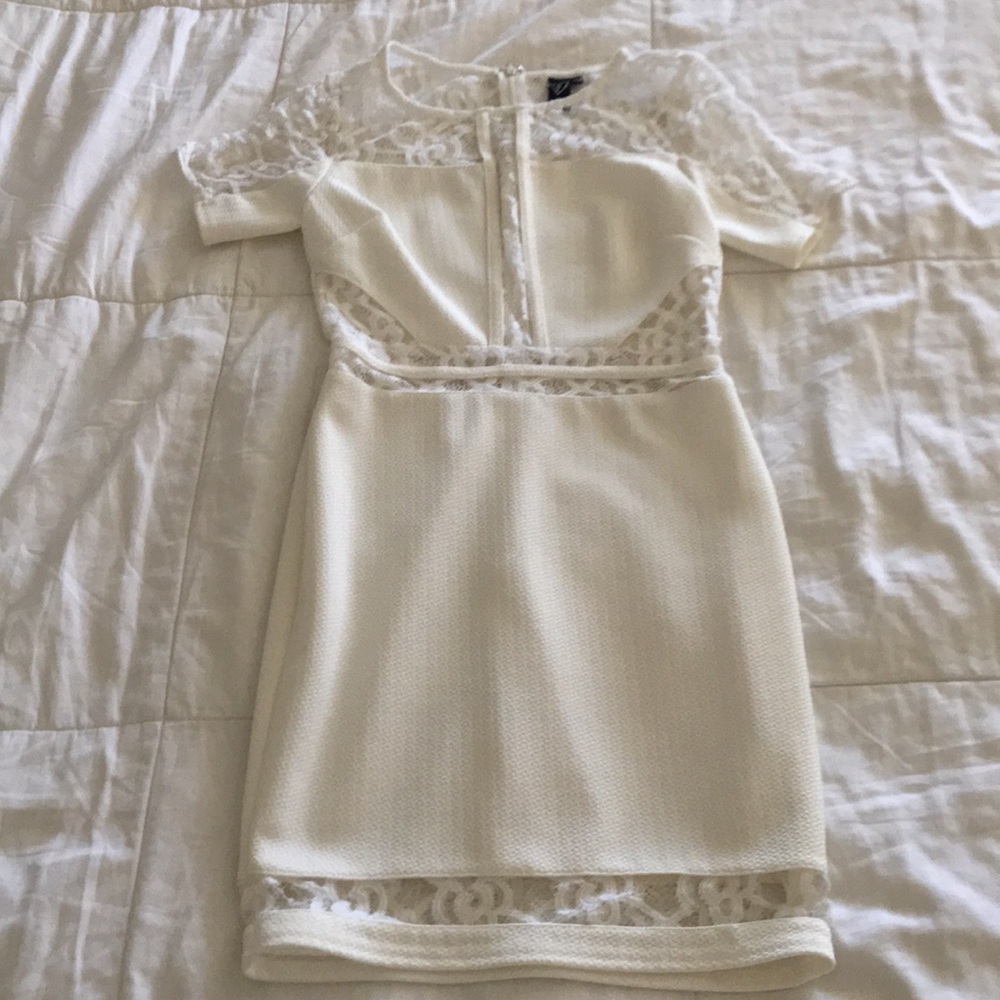 White mini dress